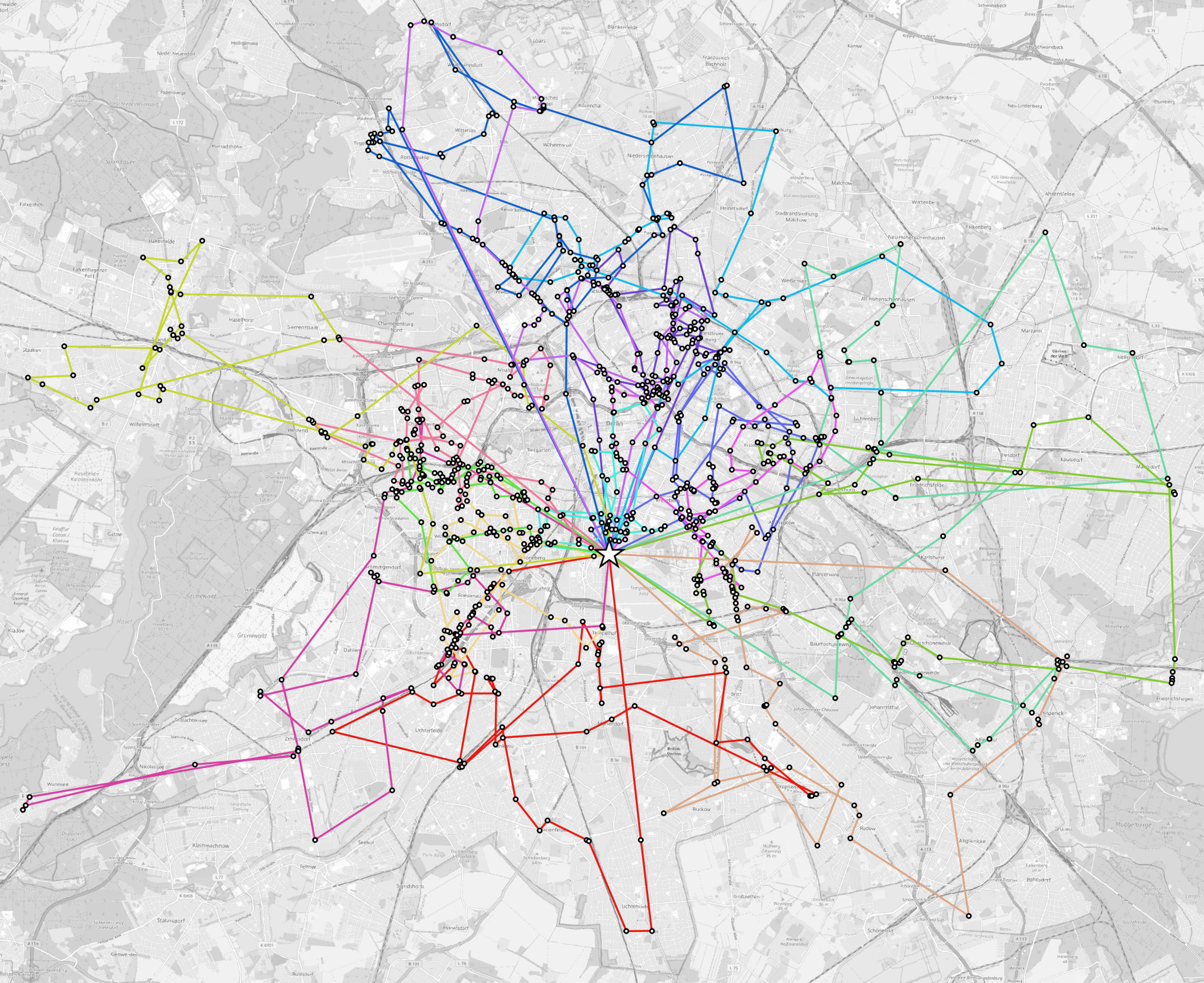Vehicle Routing illustration